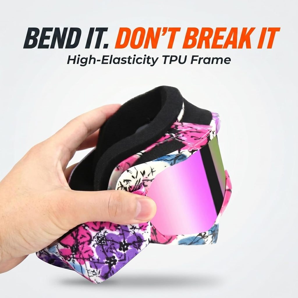 Dirt Bike Goggles - ATV Motorcycle Motocross UTV MX MTB Riding Goggles
