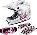 Girls Youth Kids Dirt Bike Helmet Full Face Motocross DOT Approved Helmets