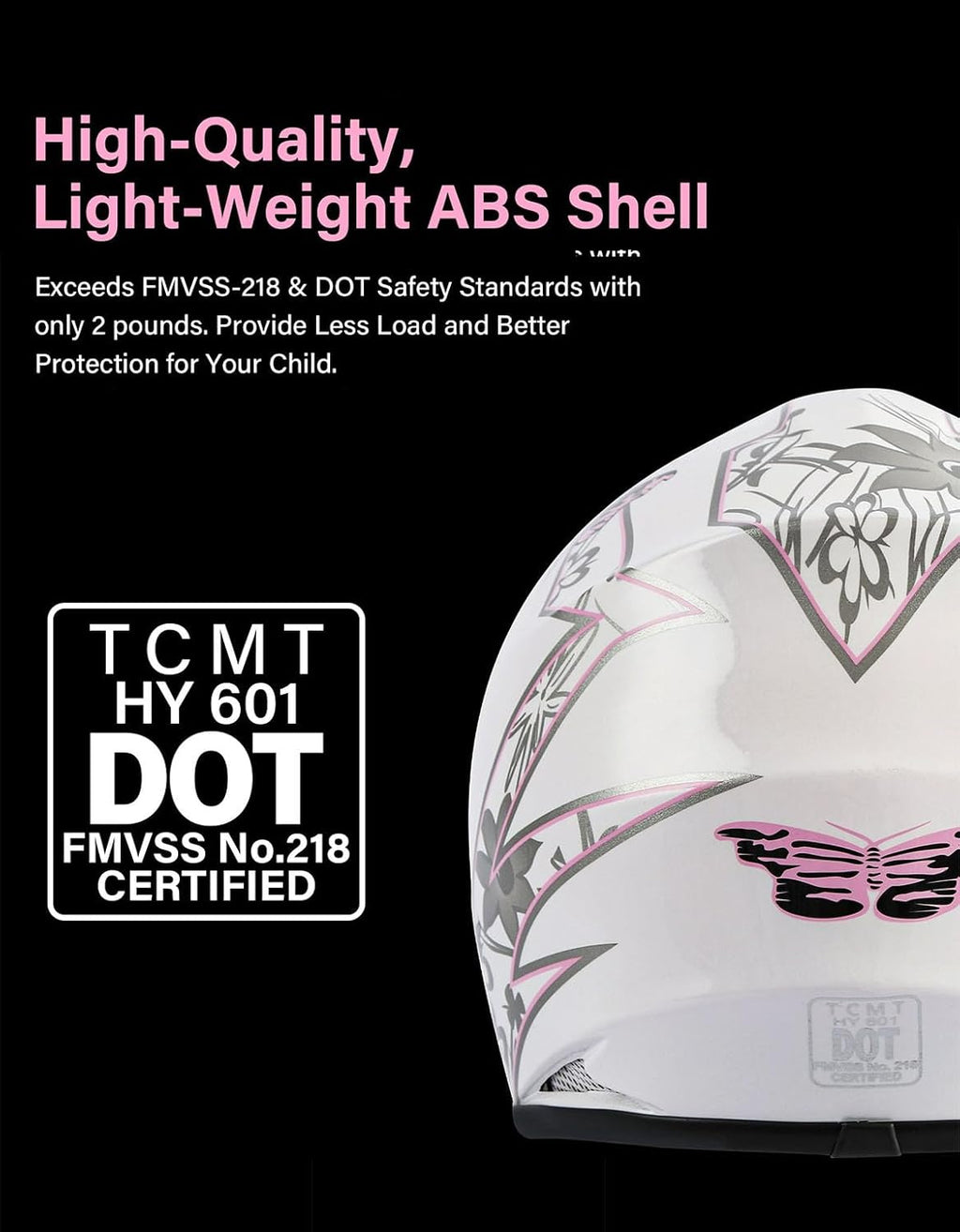 Girls Youth Kids Dirt Bike Helmet Full Face Motocross DOT Approved Helmets