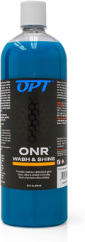 Optimum No Rinse Wash and Shine Version 5 - ONR Rinseless Car Wash Soap for Auto Detailing, Use on Paint, Ceramic Coatings, Glass, Interior (32 Oz)